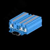 Клемма TP 1-2 проходная Push-in, сечение 6 мм. кв., синяя