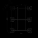 Опорная конструкция для установки оборудования TECHNORAPTOR FOOT 1500х2000 тип 2 КМ-профиль