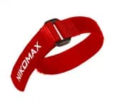 Стяжка-липучка с мягкой пряжкой, 10 шт., красная NIKOMAX NMC-CTV290-20-HB-RD-10