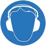 Знак пластик М03 "Работать в защитных наушниках" (200x200) ГОСТ 12.4.026-2015 EKF PROxima