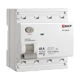 Выключатель дифференциального тока ВД-100N (S) 4P 40А 100мА тип AC эл-мех 6кА PROXIMA EKF