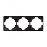 Рамка ROUND 3-постовая оникс