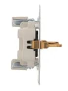 Розетка 2-м СП Karina с заземл. термопласт черн. бархат LEZARD 707-4200-127B