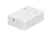 Коробка для настенного монтажа (WS-RJ45-1p-m) Пожтехкабель СКС (201-015) - Корпус настенной розетки для установки 1-ой вставки типа Keystone Jack, белый