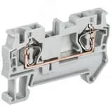 Клемма пружинная КПИ 2в-4 41А серый