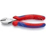 Бокорезы компактные X-CUT резка - мягкая проволока 48мм проволока средней твердости 38мм твердая проволока 27мм рояльная струна (HRC 59) 22мм L=160мм хромированные двухкомпонентные рукоятки крепление для страховки Knipex