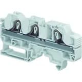 Клемма втычная ZK10-3P серая - 10 мм?, 3 зажима