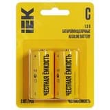 Батарейка щелочная Alkaline LR14/C (2шт/блистер) IEK