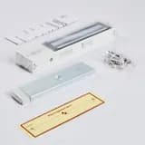 Электромагнитный замок (сила удержания 280кг), с двумя встроенными датчиками, цвет белый, RAL9016(белый) RL-EM280-LSW R-Lock