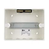 Корпус пластиковый навесной с прозрачной дверью 1 ряд 9 модулей IP41 ЩРН-П