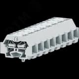 Клемма TB 2-2 с бок. подключ. с защелк. ножками, светло-серая