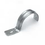 Скоба металлическая однолапковая усиленная противопожарная СМОУ d38-40 мм (50 шт/уп)