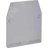 Пластина концевая (клемма 2.5-10мм.кв.) серая для CBС ZCB061GR DKC