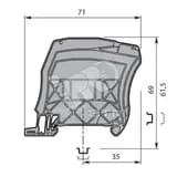 Разделитель цепей CS-R3 для втычных клемм ZK