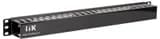 Органайзер кабельный 19 дюйм 1U глубина 60мм с крышкой пластик черн. ITK CO05-1PC