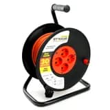 Удлинитель на катушке Stekker STD032030 Standart 4местный сз ПВС 315 оранжевый 16А IP2030м 29405 50184