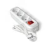 Удлинитель S-303А ПВС 3*1,5 ,3 гнезда, с заземлением, с выключателем, 3м (еврослот) Универсал