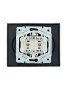 Розетка 2-м СП VESNA без заземл. ПБТ черн. бархат LEZARD 742-4200-128B