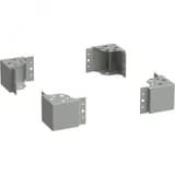 Уголок цоколя by ZPAS h=100мм серый (4шт/компл) РФ