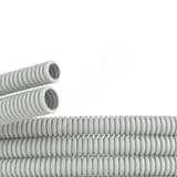 Труба ПВХ гибкая гофрированная D=25мм сверхтяжелая без протяжки 50м серый DKC