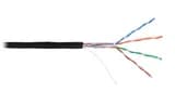 Кабель U/UTP, 4 пары, кат.5e, 24 AWG, внутренний/внешний, нг(А)-HF, 305 м, черный NIKOMAX NMC 4100C-BK