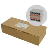 Зажим блочный групп для распредтока нагрузки pushin на 12 точек сеч 25 мм2 450V 24А серый LD580 49745