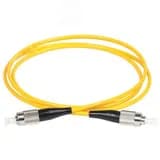 Патч-корд оптический соединительный (шнур коммутационный) для одномодового кабеля (SM) 9/125 (OS2) FC/UPC-FC/UPC одинарного исполнения (Simplex) LSZH 3м