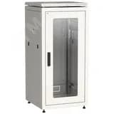 Шкаф сетевой 19" LINEA N 18U 600х800мм стеклянная передняя дверь серый ITK