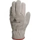 Перчатки из натуральной кожи FСN29 серый цвет. Размер 10