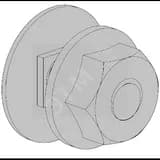 Комплект: болт M6x12 и гайка M6RS 5 HST