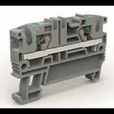 Проходная клемма 2 точки подключения на 4 кв.мм синяя DKC