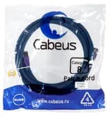 Патч-корд Cabeus PC-SSTP-RJ45-Cat.8-3m-LSZH (S/FTP, CAT.8, LSZH, 3 м, синий) (9704c)