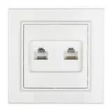 Минск Розетка RJ-45+Phone СП белая EKF Basic