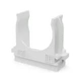 Крепёж-клипса для труб Полистирол белая d25 мм (100шт/1000шт уп/кор) Промрукав