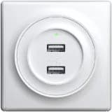 Розетка USB 2-м СП Florence 16А IP20 с подсветкой механизм бел. (1E10351300) OneKeyElectro 2260089