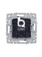 Розетка компьютерная СП RJ45 кат.5E BRITE РК10-БрС механизм сталь IEK BR-K10-1-K46