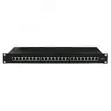 Патч-панель 19".1U. CAT6. 24 порта RJ45. экранированная
