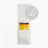 Хомут нейлоновый 4,7x400 мм, d пучка max 105 мм, нагрузка 22 кг, белый (100шт в упак),