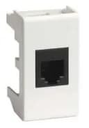 Компьютерная розетка RJ45 кат.5e 8P8C, Hyperline, Dual IDC: 110&Krone, Viva, 1мод., белая 45038