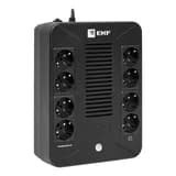 Источник Бесперебойного Питания Линейно-интерактивный E-Power EKF Home 1000 ВА 600Вт,8хSchuko,USB,RJ45