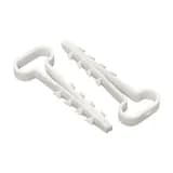 Дюбель-хомут (6х14 мм) для плоского кабеля белый (100 шт.) EKF PROxima