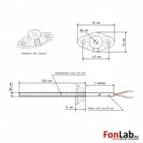 Датчик температуры канальный (кабель 2 м) PT1000 B 6x200 мм