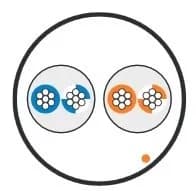 Кабель витая пара Hyperline UUTP2-C5-P24-IN-LSZH-GY-500 (500 м)