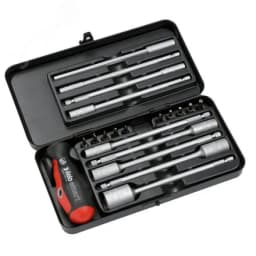 Набор бит SL/PH/Tx/PZ и метрических головок c рукояткой SMART в кейсе, 20 шт