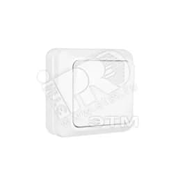 Олимп Выключатель одноклавишный белый наружный О0021 Универсал