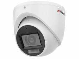 Уличная видеокамера 2.8мм, 2МП, купольная с микрфоном, EXIR-30м, IP66,  HiWatch DS-T203A