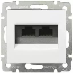 Розетка RJ45 cat5e UTP Valena белая 2S 774239 Legrand