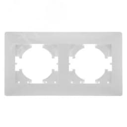 Рамка 2-местная Bravo, белый