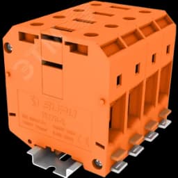 Клемма TU 1-1 винтовая, сечение 70 мм. кв., оранжевая