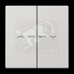 Клавиши для сдвоенной кнопки BCU светло-серые LS995KO5PLG JUNG